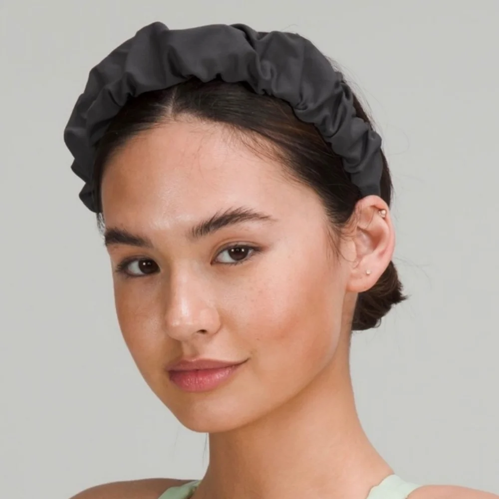 New Lululemon Nulux Gathered Headband Black